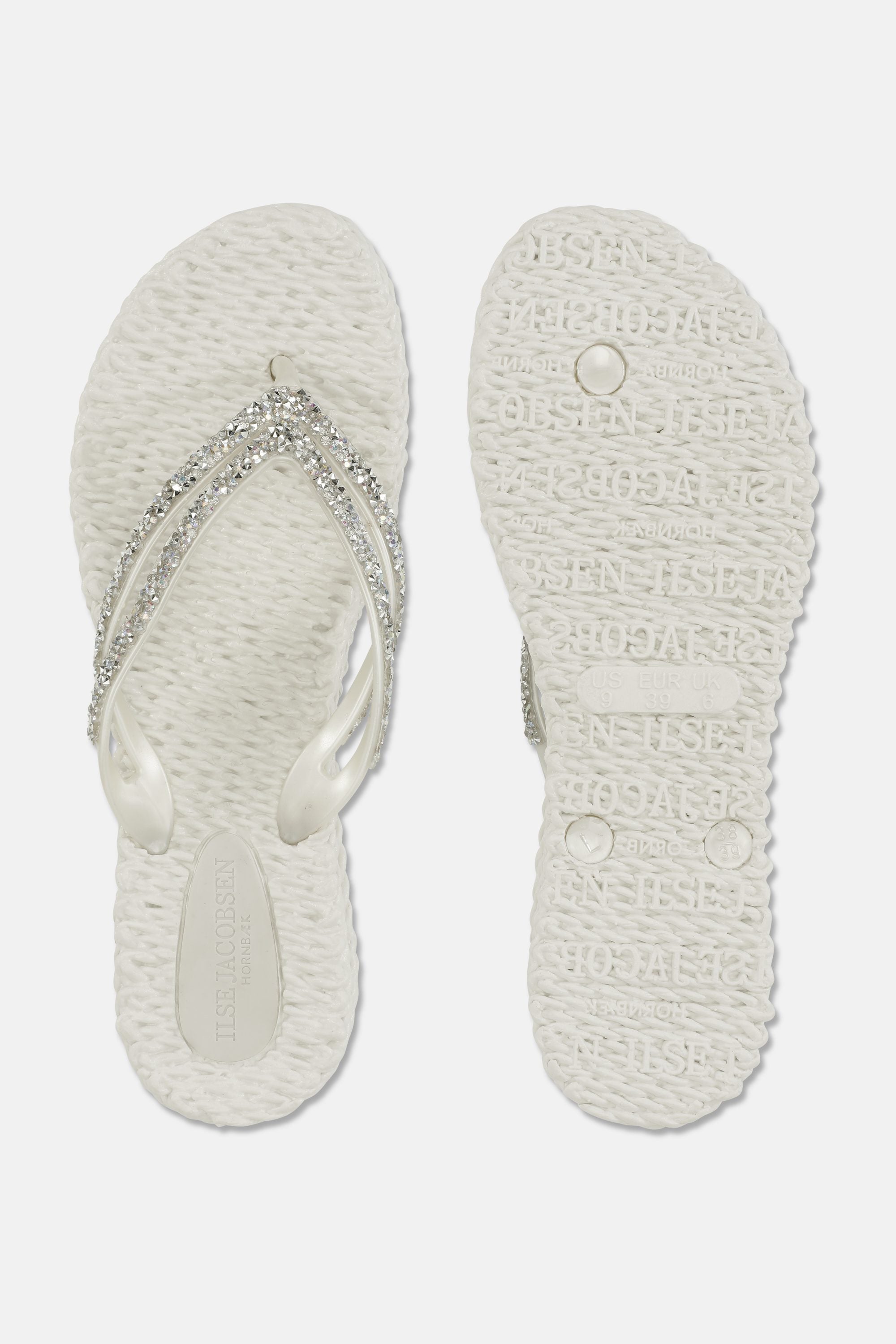 Platform Klipklapper Glimmersten - Creme